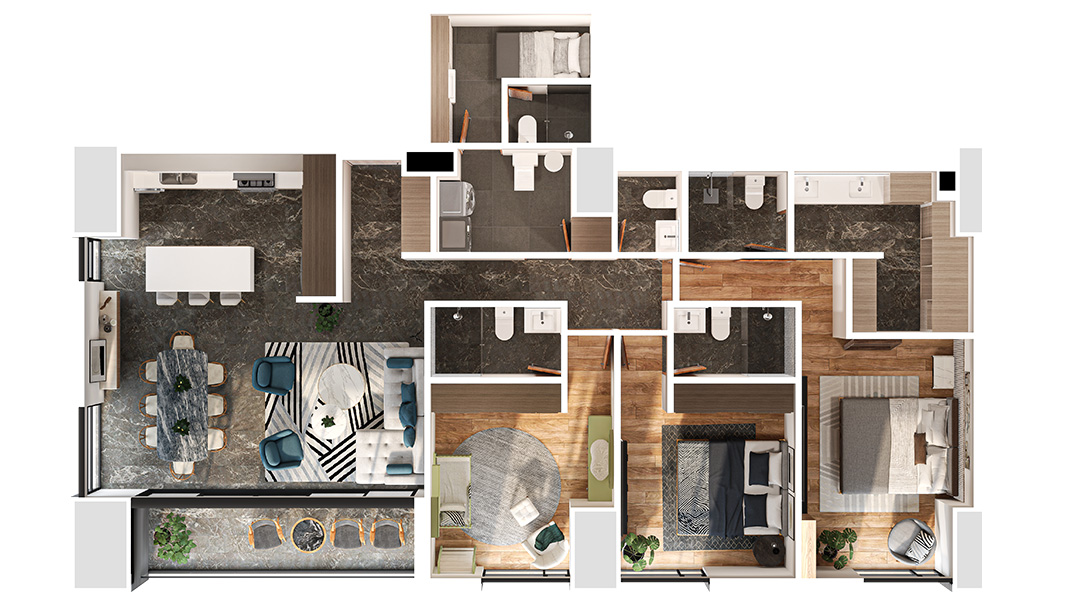 departamentos tipo e